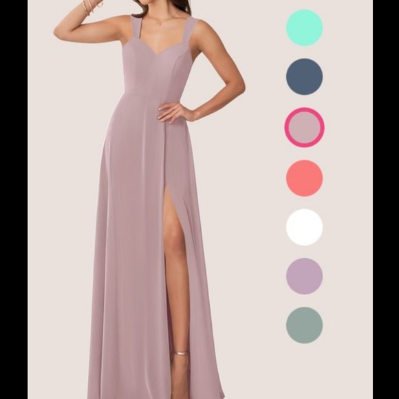 Azazie Dresses & Skirts - Azazie dusty pink formal dress